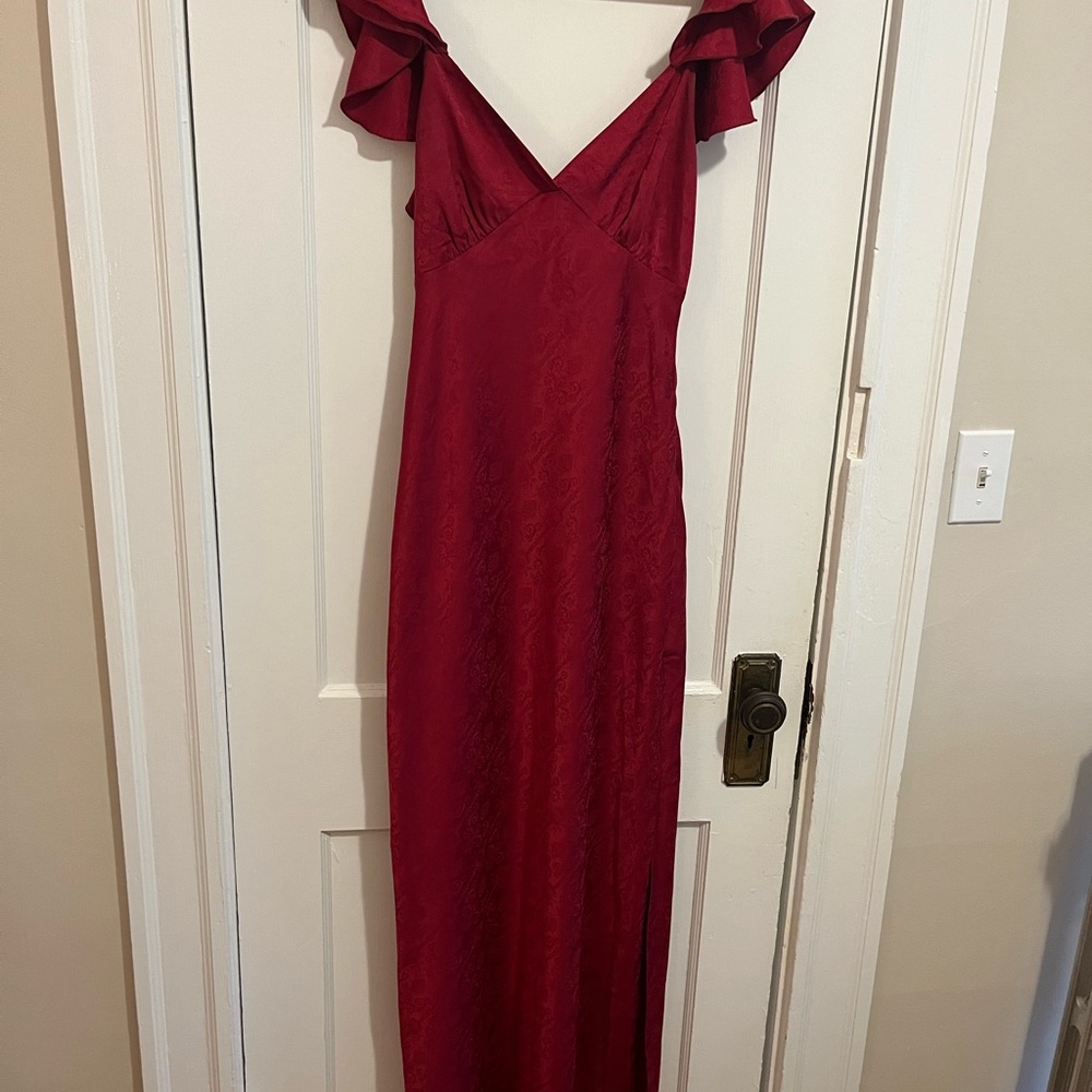 MORE TO COME Becky Maxi Dress in Wine